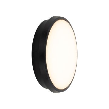 Plafon zewnętrzny LED SFERIS Czarny śr. 24,5 cm