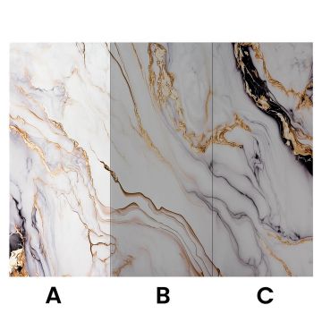 Panel Ścienny XXL Arabescato Złoty Połysk 120 x 280 cm 3 mm (A)