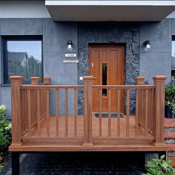 Balustrada kompozytowa Teak 140 x 113 cm (1 słupek)