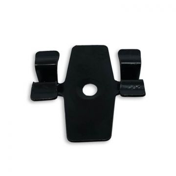 Klips ze stali nierdzewnej L-8 do deski tarasowej + wkręt – 50 szt. (CZARNY)