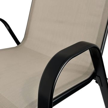 Krzesło Ogrodowe Terra Beżowe – 6 szt.