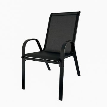 Krzesło Ogrodowe Terra Czarne – 4 szt.