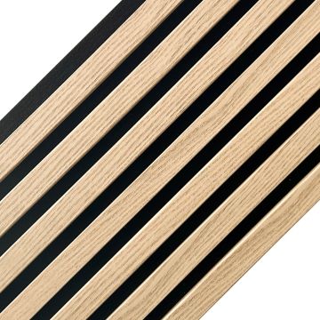 Lamele ścienne akustyczne na filcu Dąb Jasny 2,1 x 30,5 cm &ndash; dł. 2,7 m