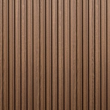 Lamele Ścienne SPC Niskie Dąb Ciemny Mat 1,2 x 15,5 cm – dł. 2,8 m