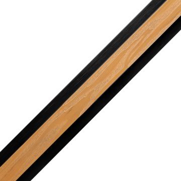 Listwa Kompozytowa Łączeniowa Lamelowa Premium Dąb Naturalny / Czarny – dł. 2,9 m
