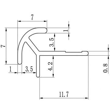 Narożnik zewnętrzny aluminiowy 3,5 mm do paneli ściennych Czarny Mat – 2,9 m