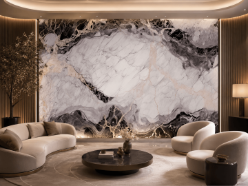 Panel Ścienny XXL Orobico Czarny Połysk 120 x 280 cm 3 mm – zestaw 3 szt. (ABC)