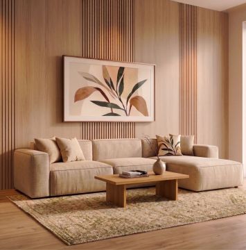 Lamele Ścienne SPC Niskie Dąb Naturalny Mat 1,2 x 15,5 cm – dł. 2,8 m