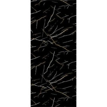 Panel Ścienny SPC Marmur Marquina Czarny Połysk 120 x 280 cm 4 mm