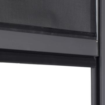 Roleta opuszczana do pergoli ogrodowej Antracyt 3 m