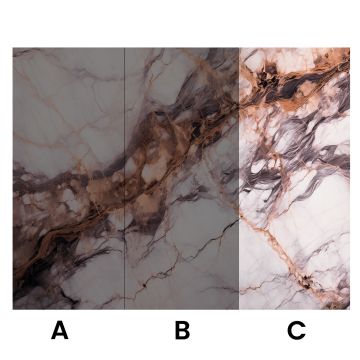 Panel Ścienny XXL Breccia Miedziany Połysk 120 x 280 cm 3 mm (C)