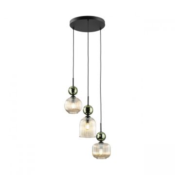 Lampa wisząca SOPHIA COGNAC Zielona 11148