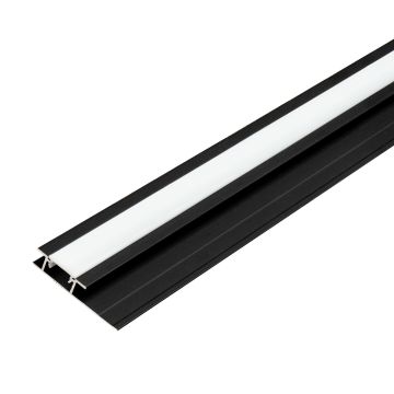 Łącznik LED aluminiowy 4,5 mm do paneli ściennych Czarny Mat – 2,9 m