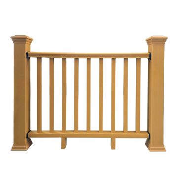 Balustrada kompozytowa Dąb Jasny 157 x 113 cm (2 słupki)