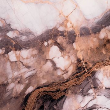 Panel Ścienny XXL Breccia Miedziany Połysk 120 x 280 cm 3 mm (A)