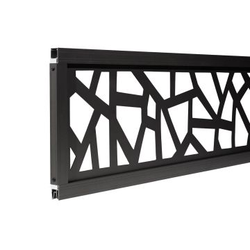 Panel Ogrodzeniowy Dekoracyjny Artis Antracyt 30 x 180 cm