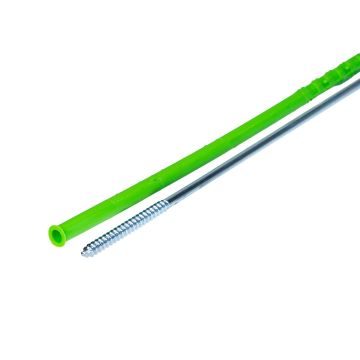 Kołek Rozporowy Ramowy 10x300 mm + wkręt z łbem podkładkowym TORX 7x300 mm – 50 szt.