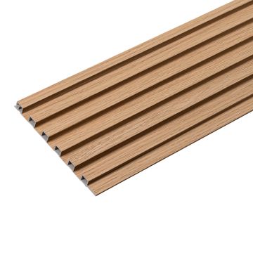 Lamele Ścienne SPC Niskie Dąb Złoty Mat 1,2 x 15,5 cm – dł. 2,8 m