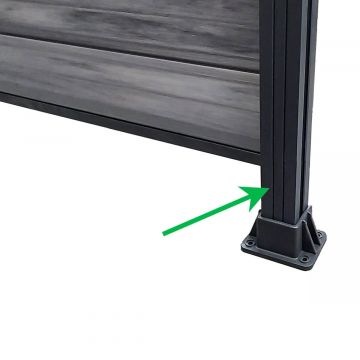 Listwa Maskująca Do Słupka Ogrodzeniowego Antracyt – dł. 2 m