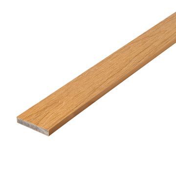Listwa Kompozytowa Prosta Premium Dąb Naturalny 50x10 mm – dł. 2,4 m