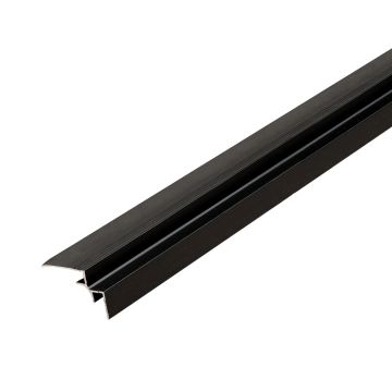Narożnik wewnętrzny aluminiowy 3,5 mm do paneli ściennych Czarny Mat – 2,9 m