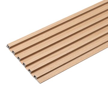  Lamele Ścienne SPC Niskie Dąb Naturalny Mat 1,2 x 15,5 cm – dł. 2,8 m 