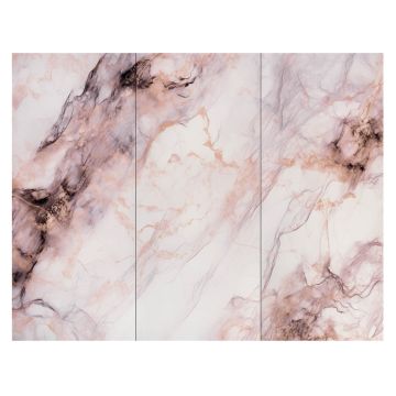 Panel Ścienny XXL Patagonia Biały Połysk 120 x 280 cm 3 mm – zestaw 3 szt. (ABC)