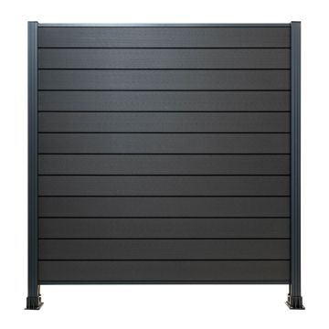 Panel ogrodzeniowy kompozytowy Standard Antracyt – 1 słupek