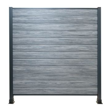 Panel ogrodzeniowy kompozytowy Premium Gray – 1 słupek