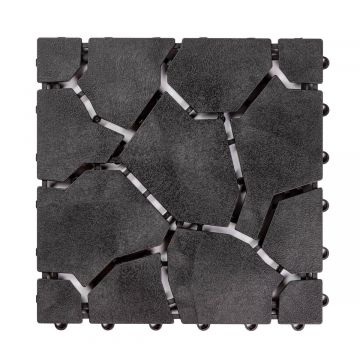 Płytka Ogrodowa Tarasowa Uni-Floor Kamień Antracyt 28 x 28 x 1,5 cm