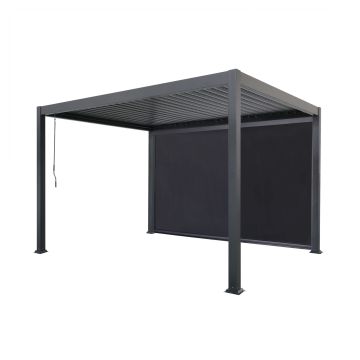 Roleta opuszczana do pergoli ogrodowej Antracyt 4 m