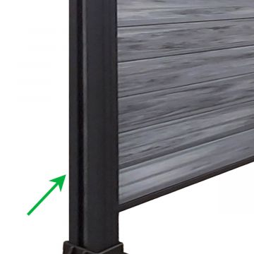 Słupek Ogrodzeniowy Aluminiowy 68x68 mm – dł. 2 m