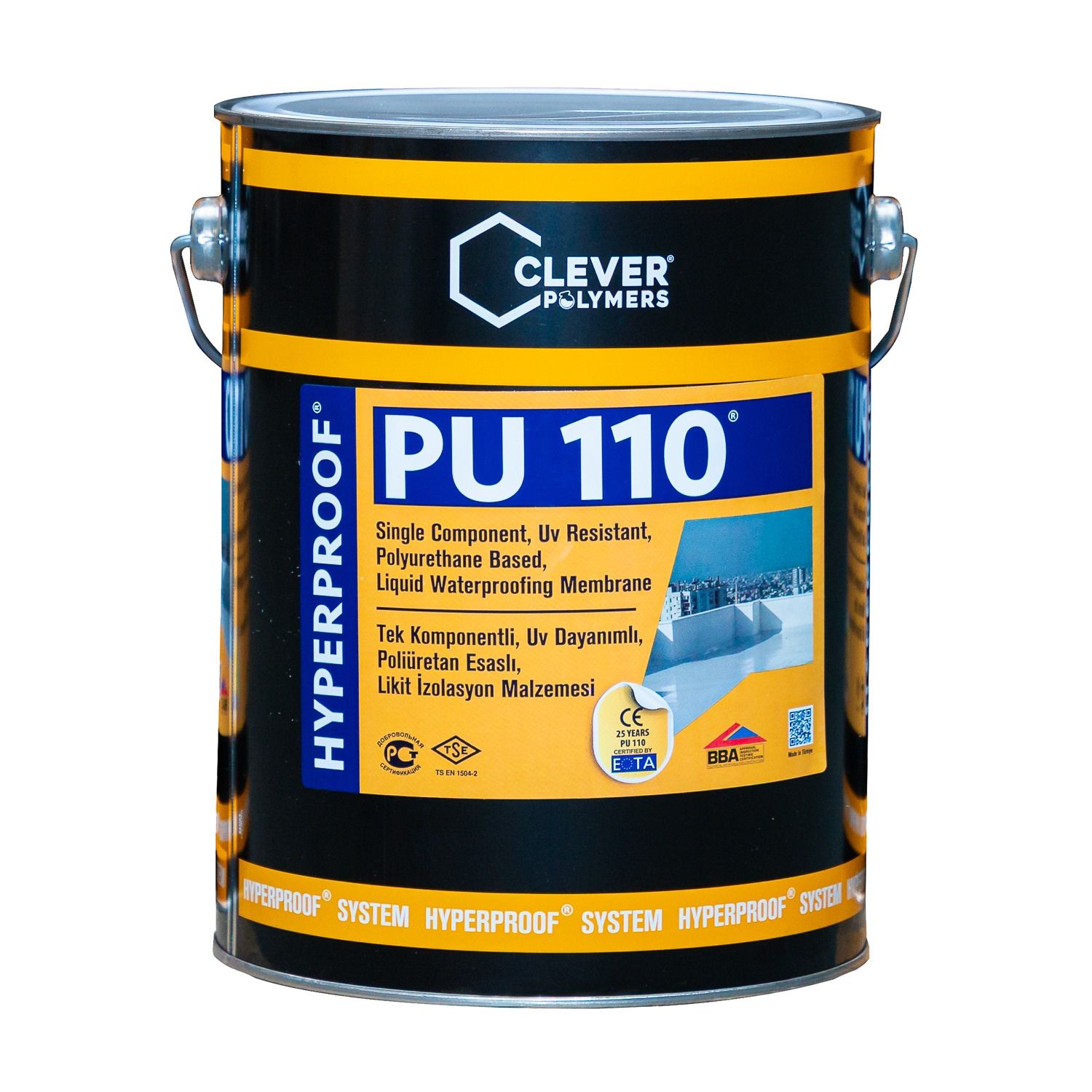 Hydroizolacja Poliuretanowa Jednoskładnikowa CLEVER PU110 – 5 kg