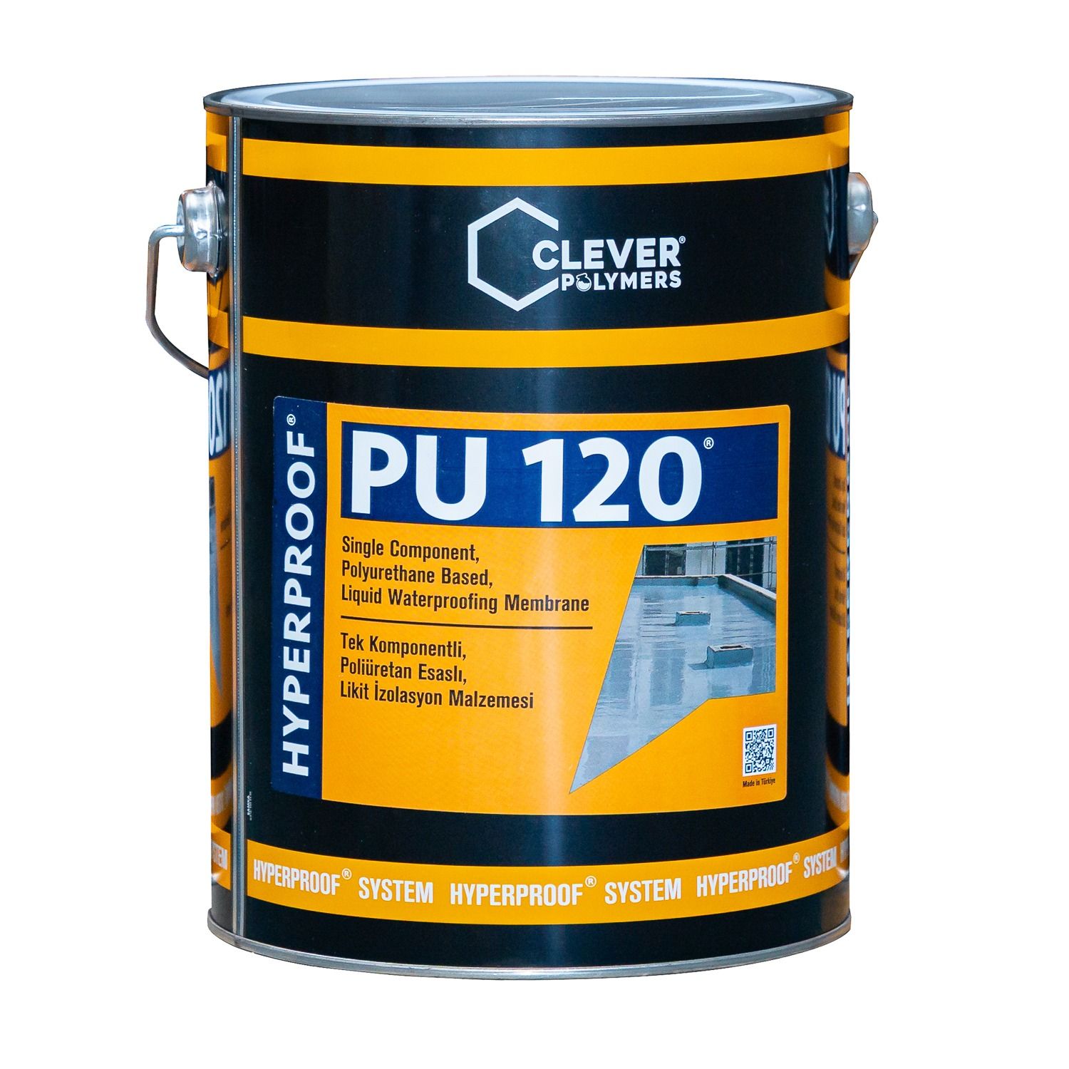Hydroizolacja Poliuretanowa Jednoskładnikowa CLEVER PU120 – 5 kg