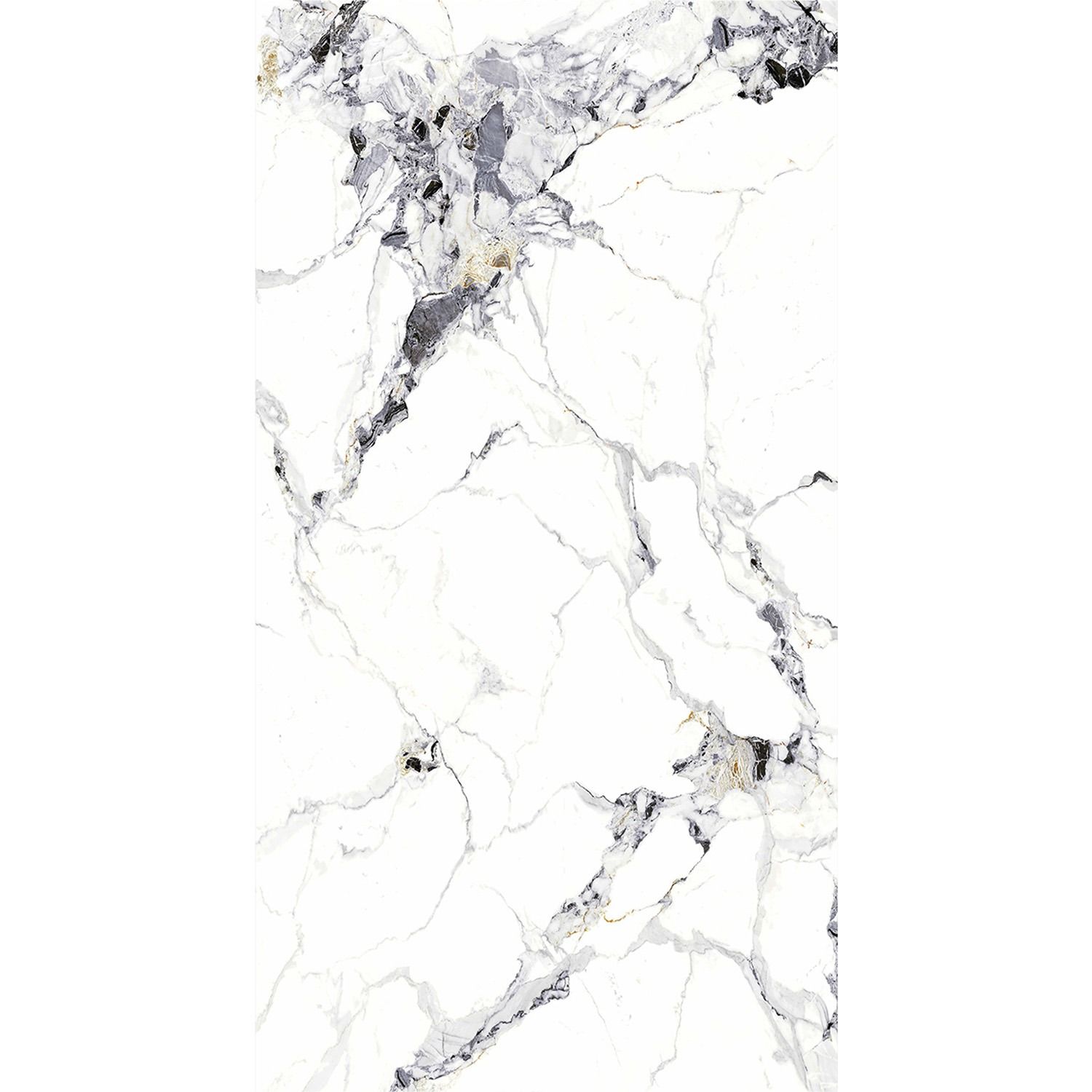 Panel Ścienny SPC Marmur Carrara Biały Połysk 120 x 280 4mm  (A)