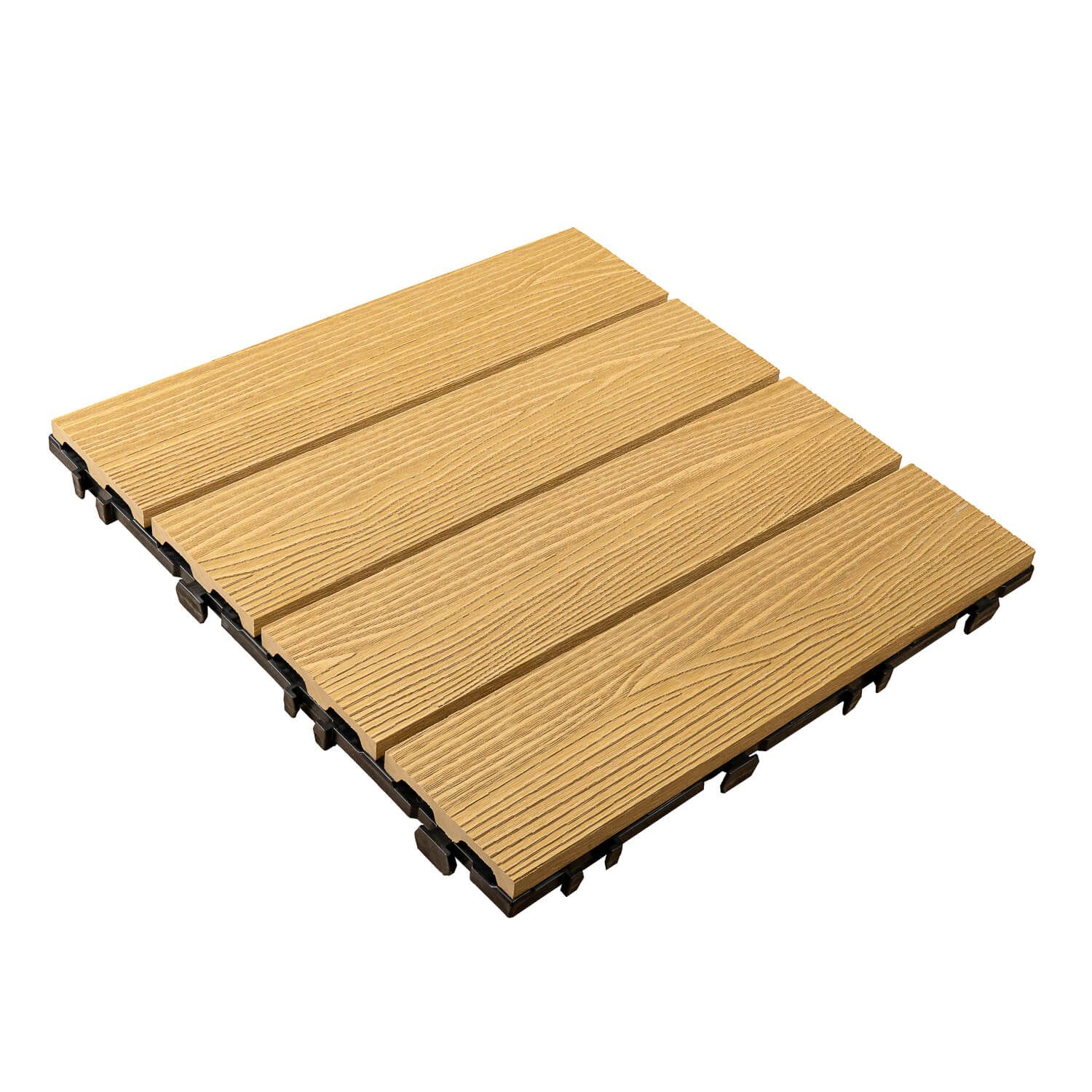Podest Tarasowy Kompozytowy 3D Miodowy Teak 30 x 30 x 2,1 cm