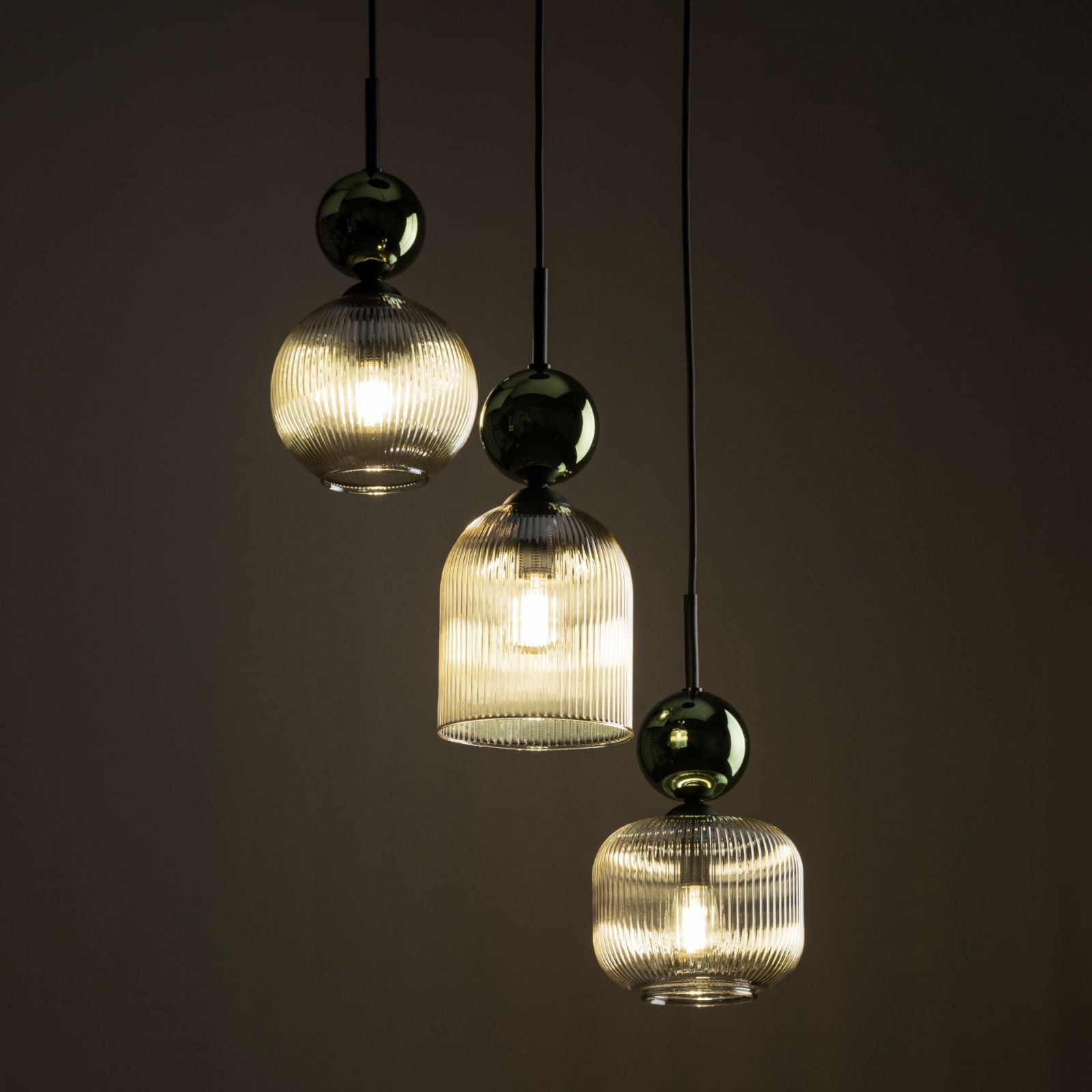 Lampa wisząca SOPHIA COGNAC Zielona 11148