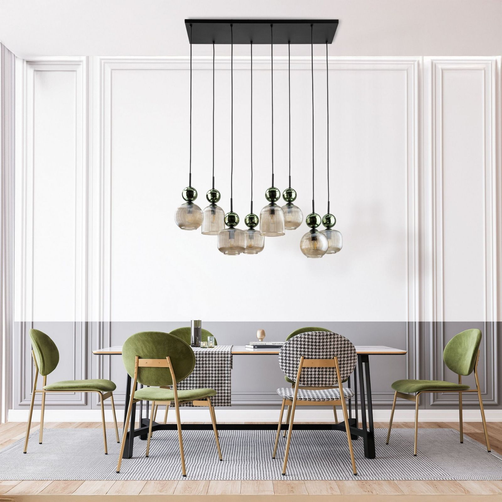 Lampa wisząca SOPHIA COGNAC Zielona 11151