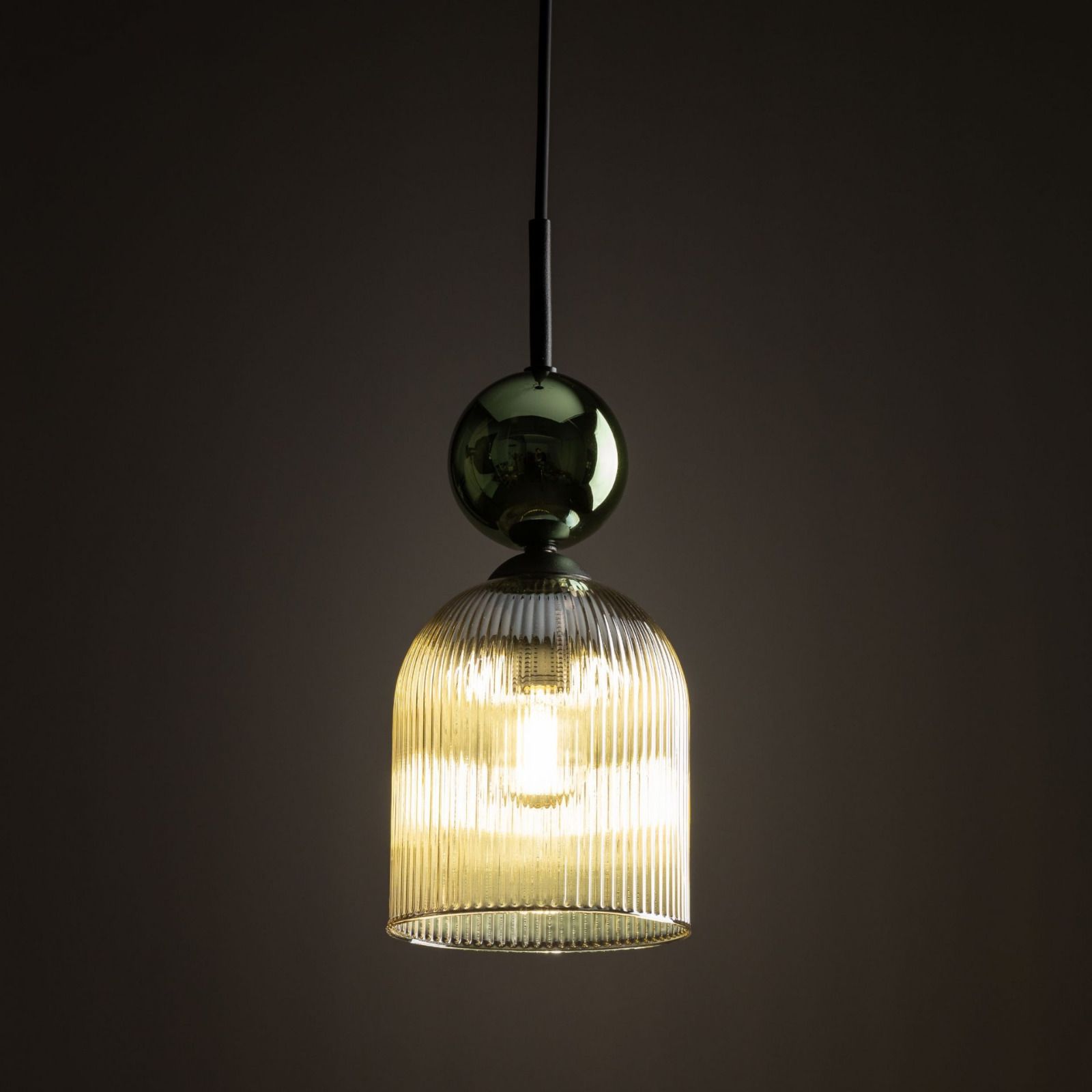 Lampa wisząca SOPHIA COGNAC Zielona 11146