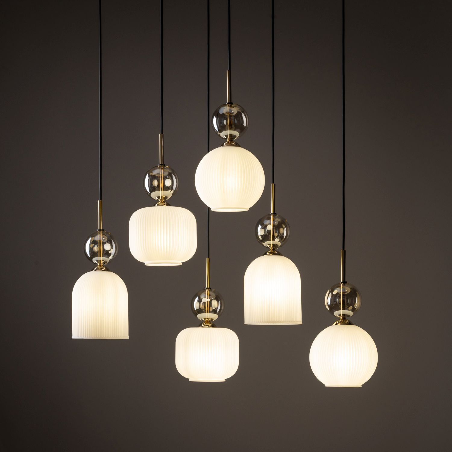 Lampa wisząca SOPHIA COGNAC Złota 11594