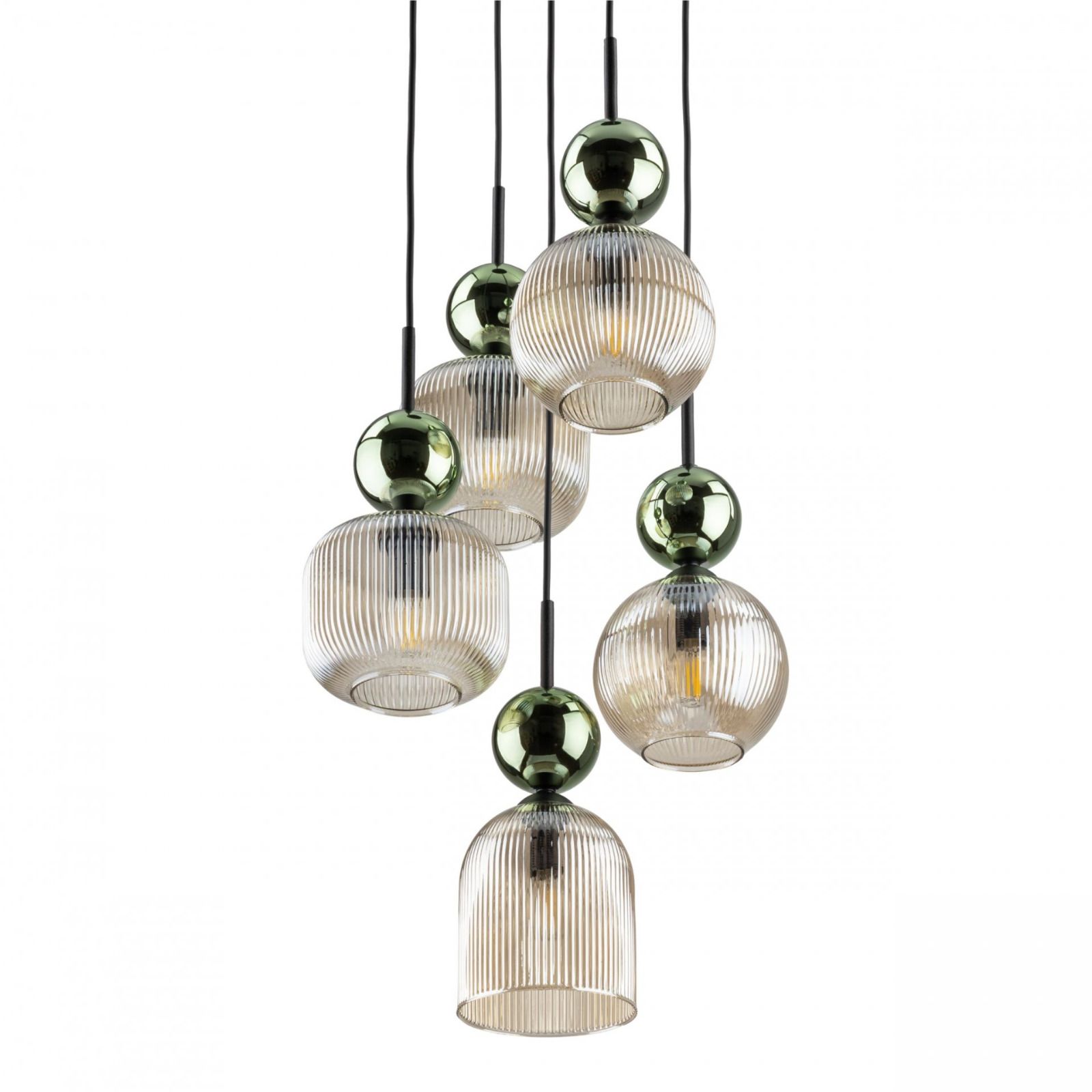 Lampa wisząca SOPHIA COGNAC Zielona 11149