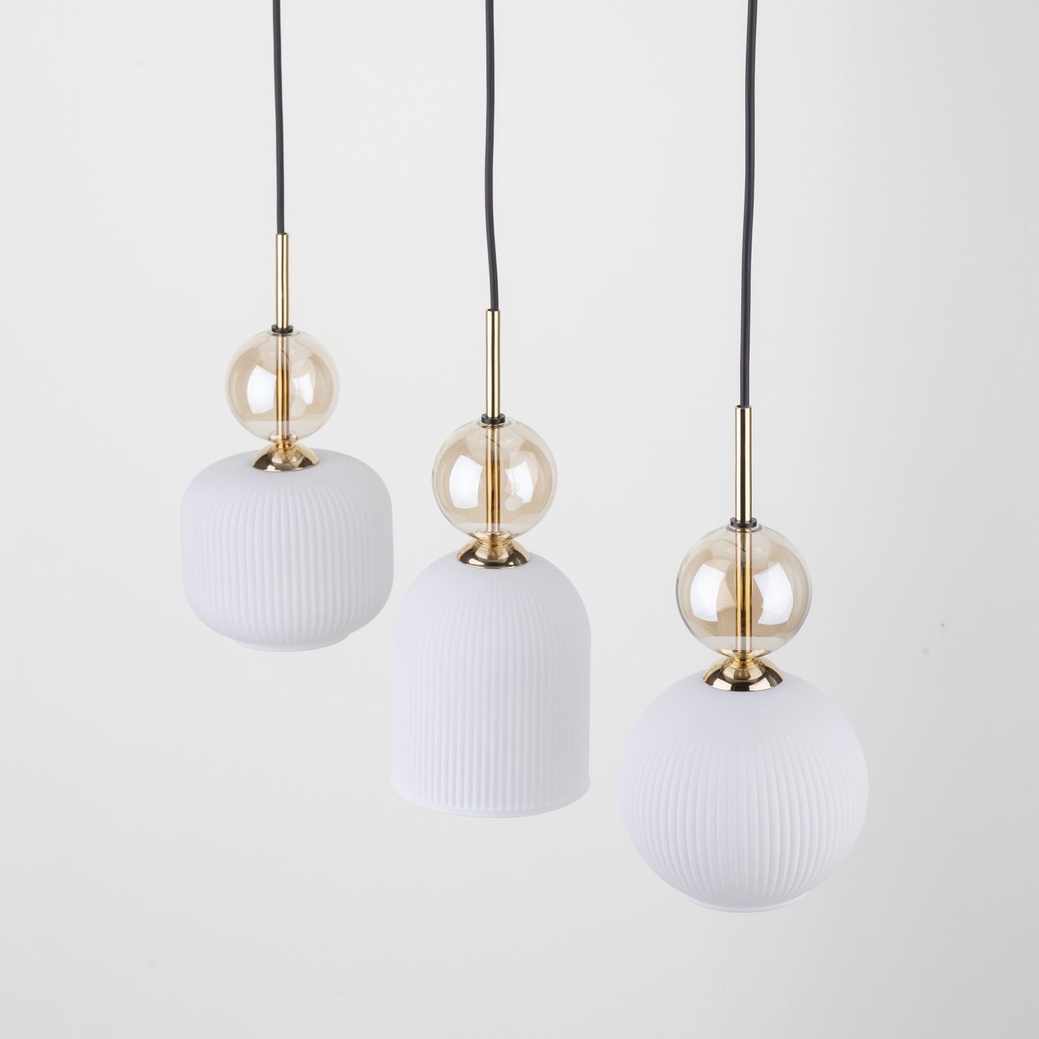Lampa wisząca SOPHIA COGNAC Złota 11591
