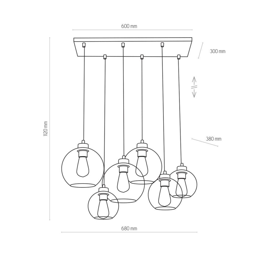 Lampa wisząca CUBUS 2833
