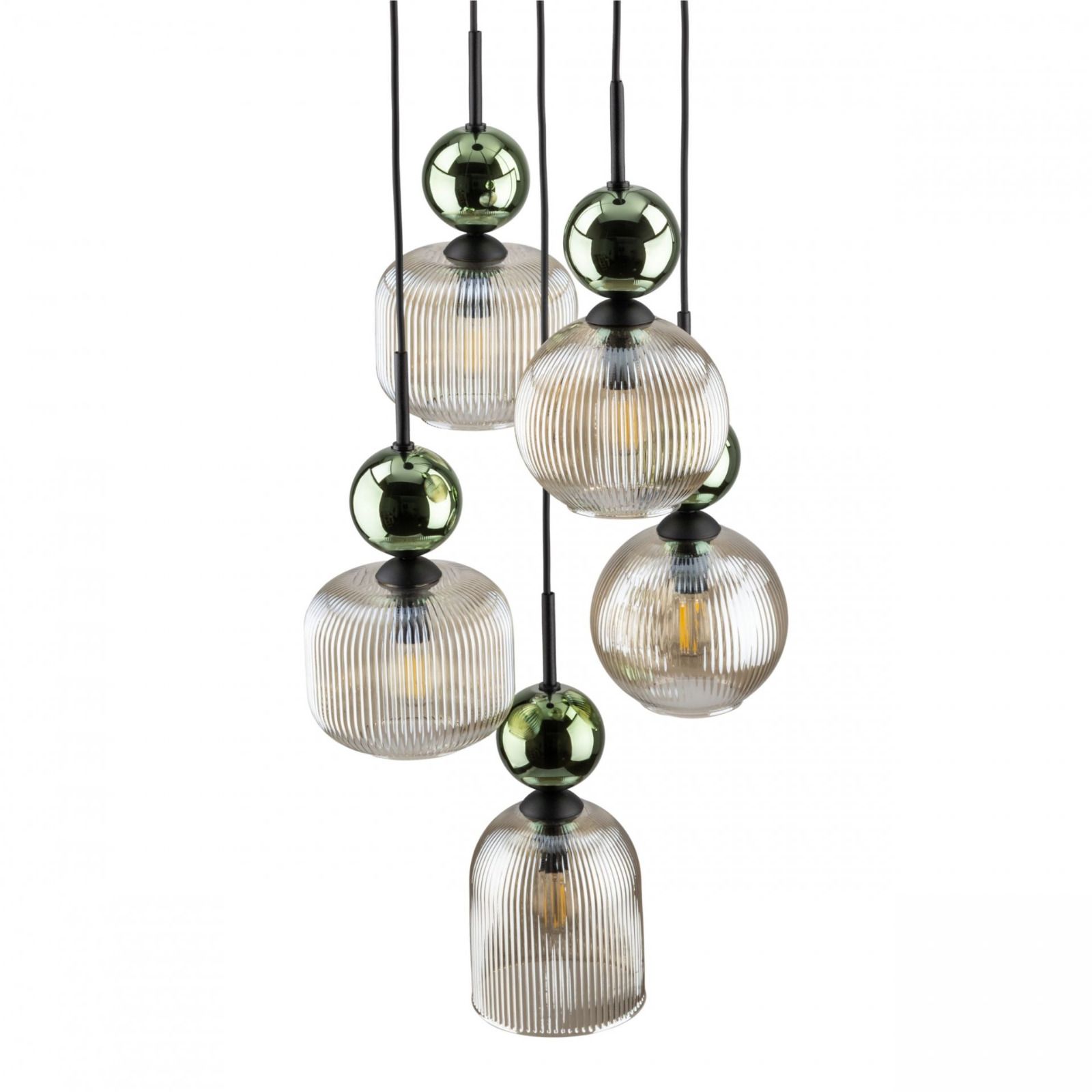 Lampa wisząca SOPHIA COGNAC Zielona 11149