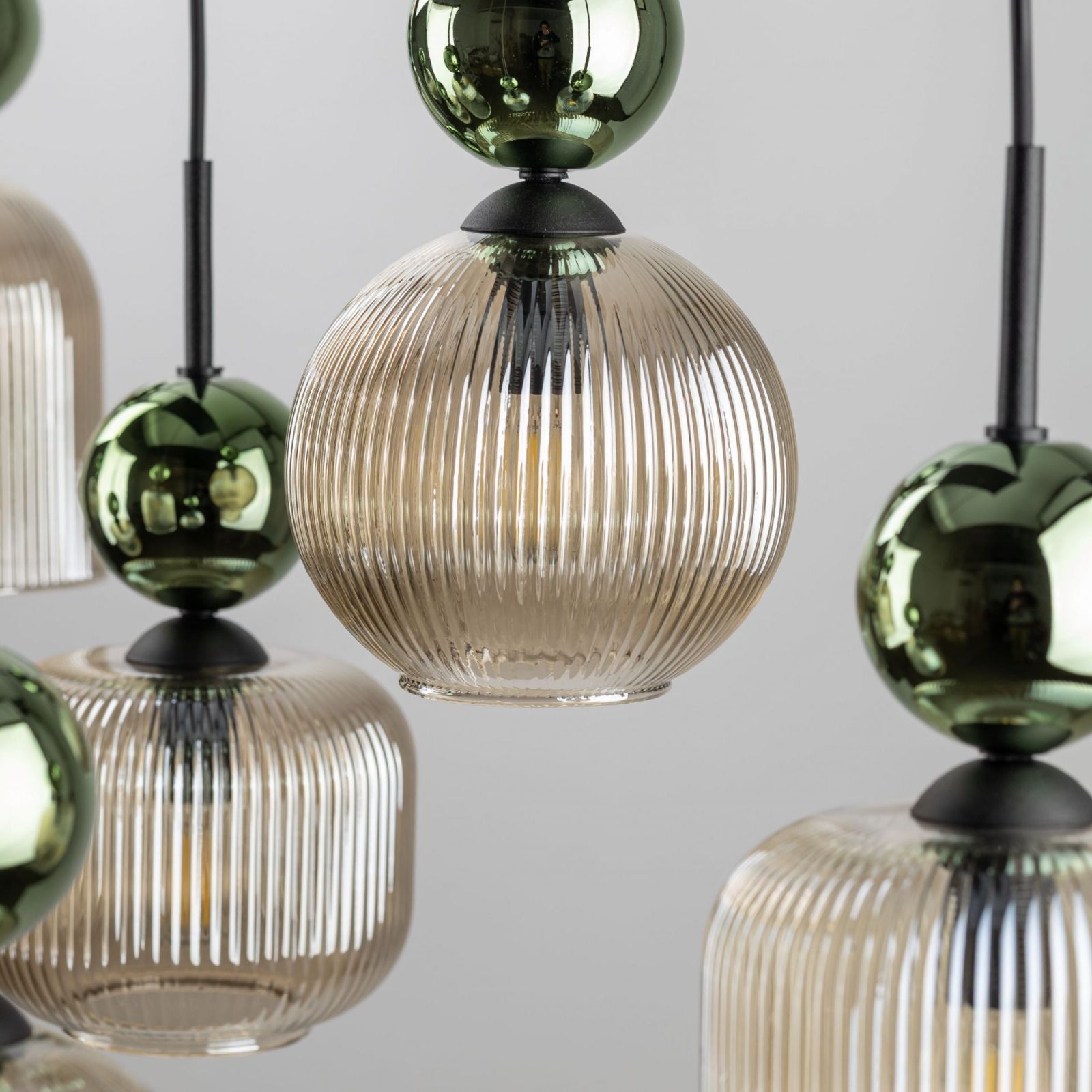 Lampa wisząca SOPHIA COGNAC Zielona 11151