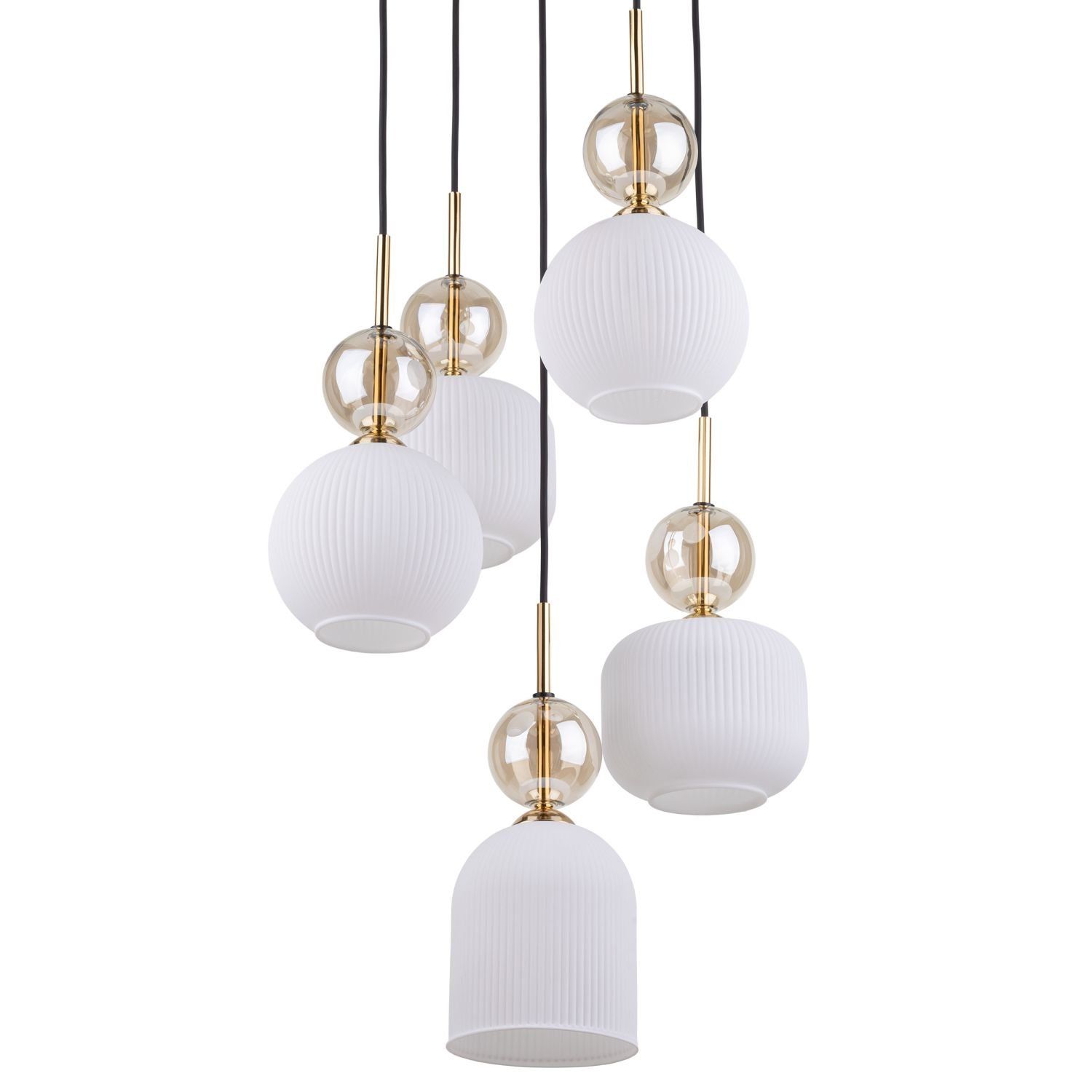 Lampa wisząca SOPHIA COGNAC Złota 11593