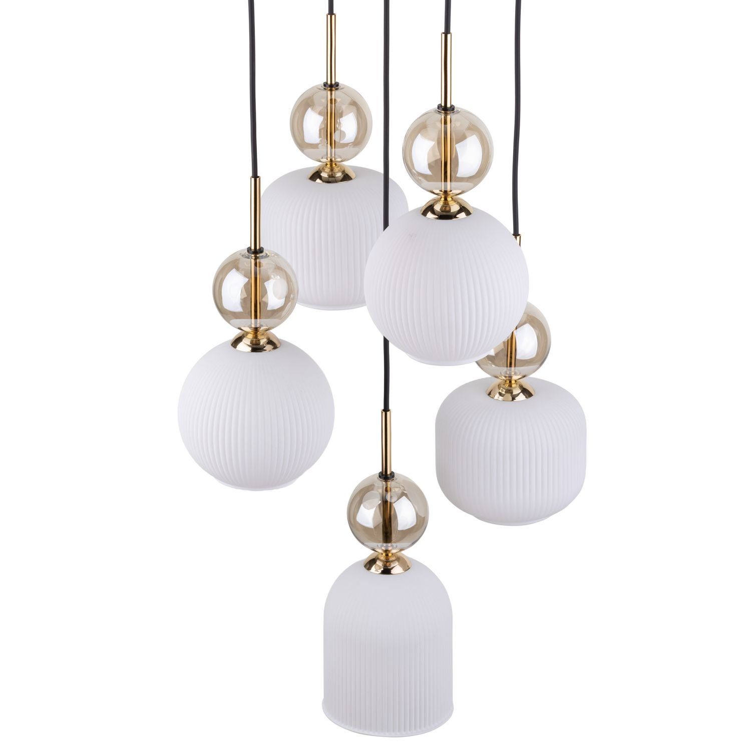 Lampa wisząca SOPHIA COGNAC Złota 11593