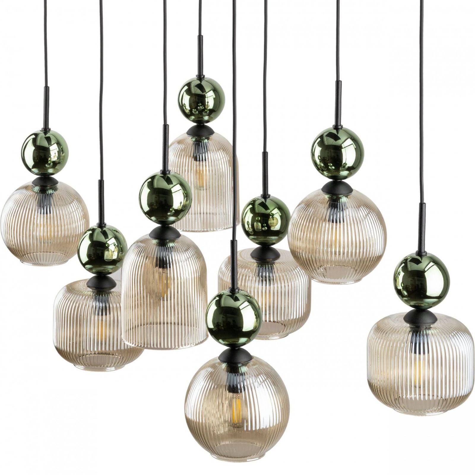 Lampa wisząca SOPHIA COGNAC Zielona 11151