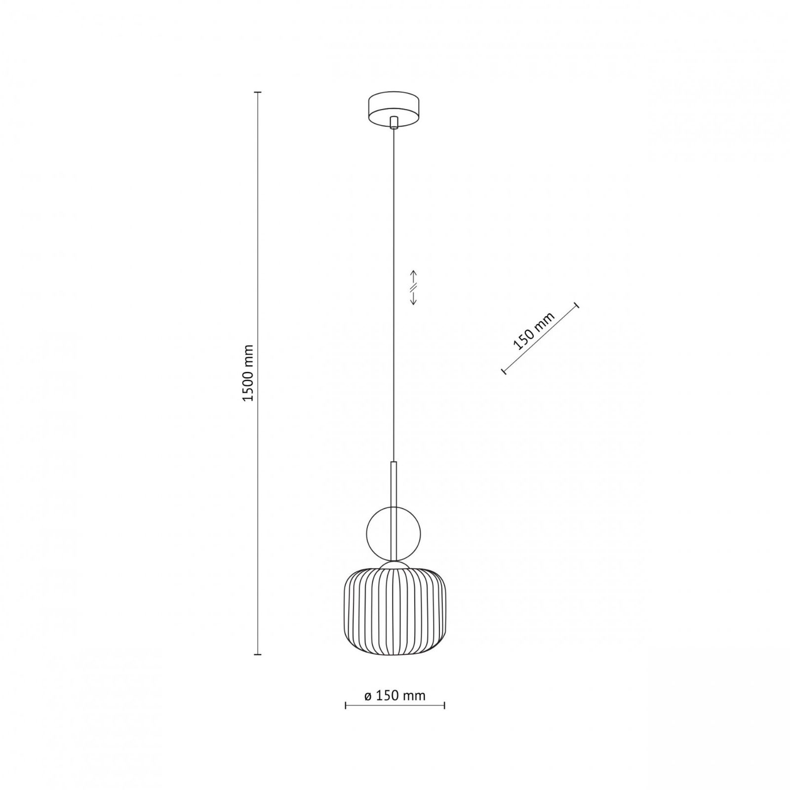 Lampa wisząca SOPHIA COGNAC 11038