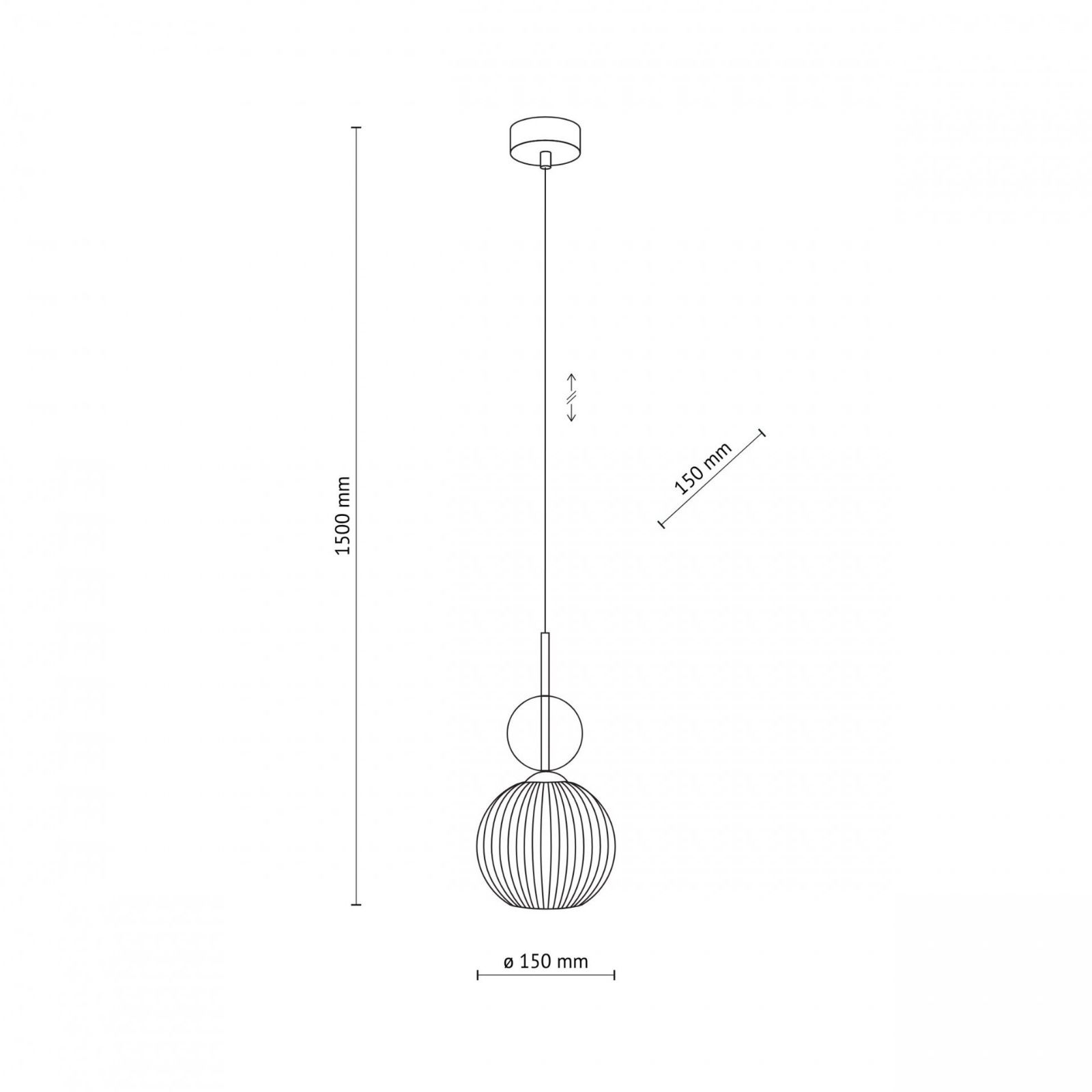 Lampa wisząca SOPHIA COGNAC 11040
